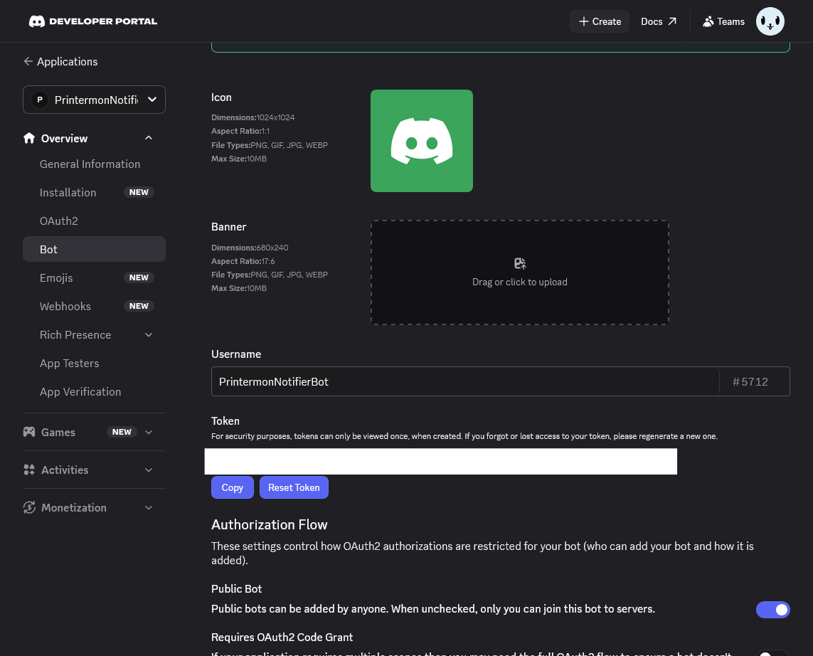 Bot Token